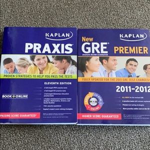 New KAPLAN Praxis/GRE Test Prep Books